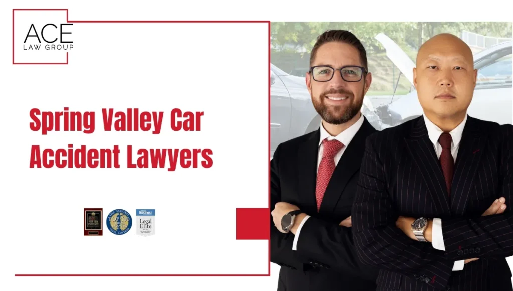Car accident attorney assisting a client in Spring Valley