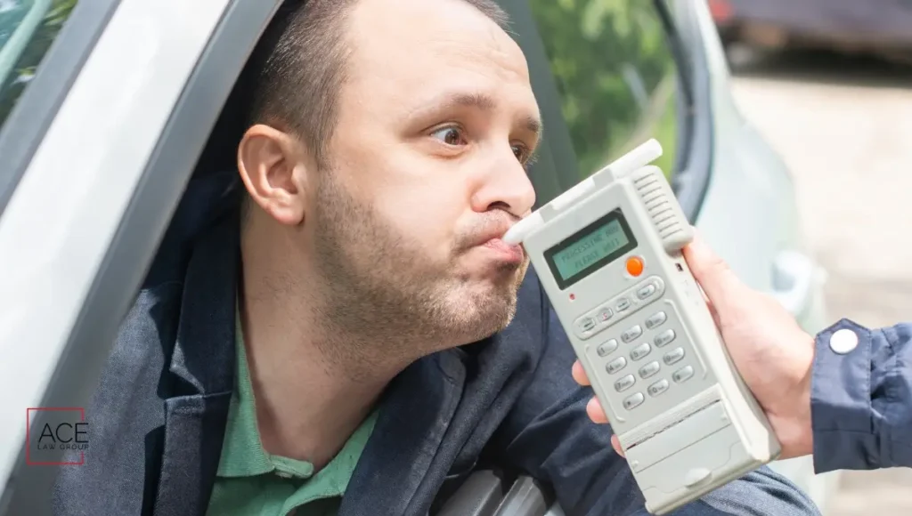 police using breathalyzer
