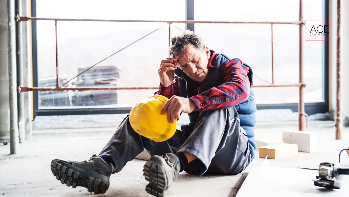 Construction worker got injured