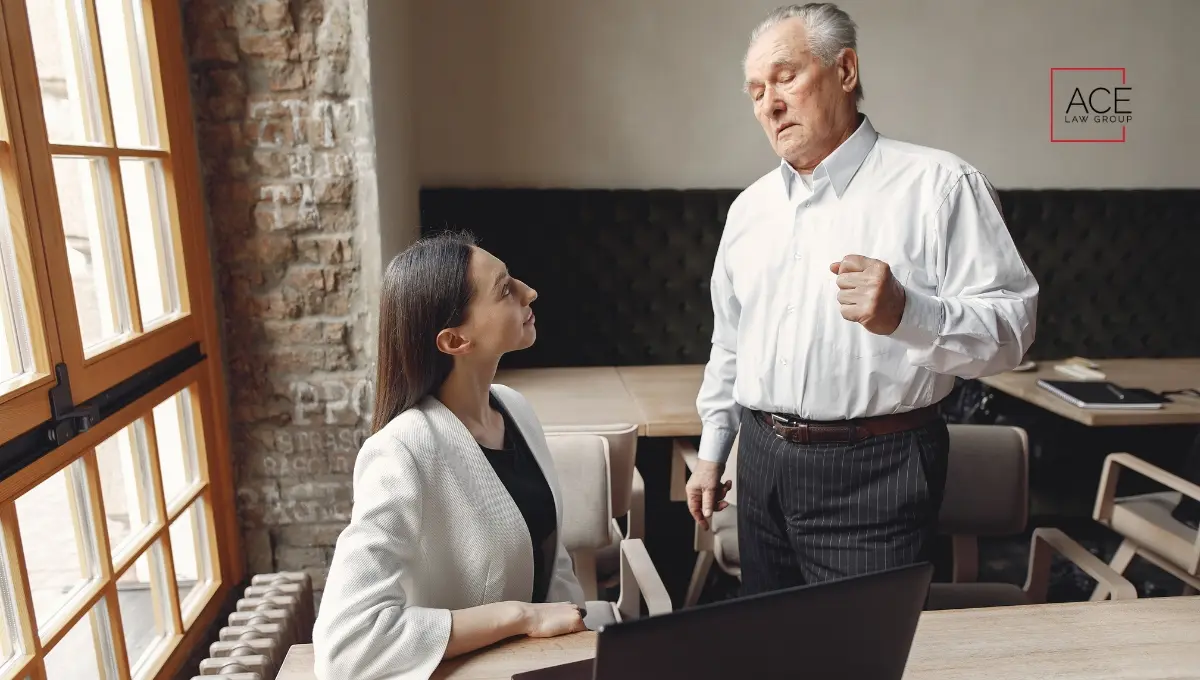 Age discriminated by a younger colleague