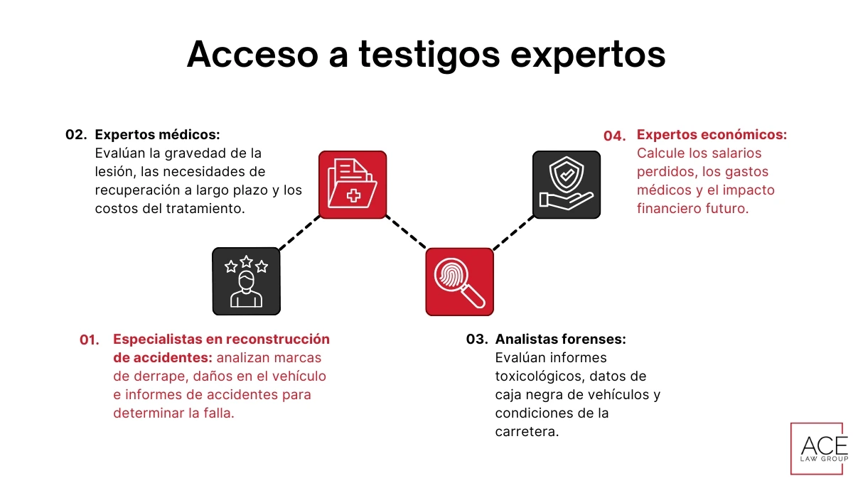 Acceso a testigos expertos