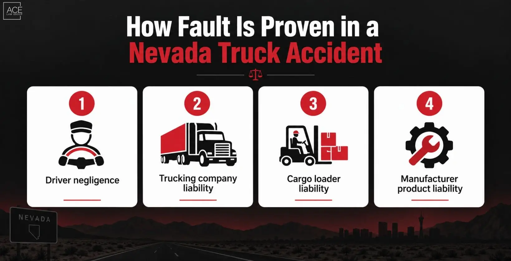How fault is proven in a nevada truck accident