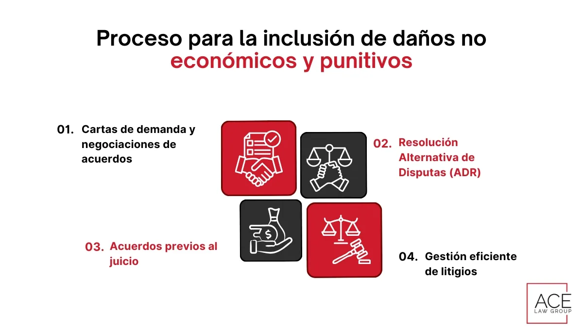 Proceso para la inclusión de daños no económicos y punitivos