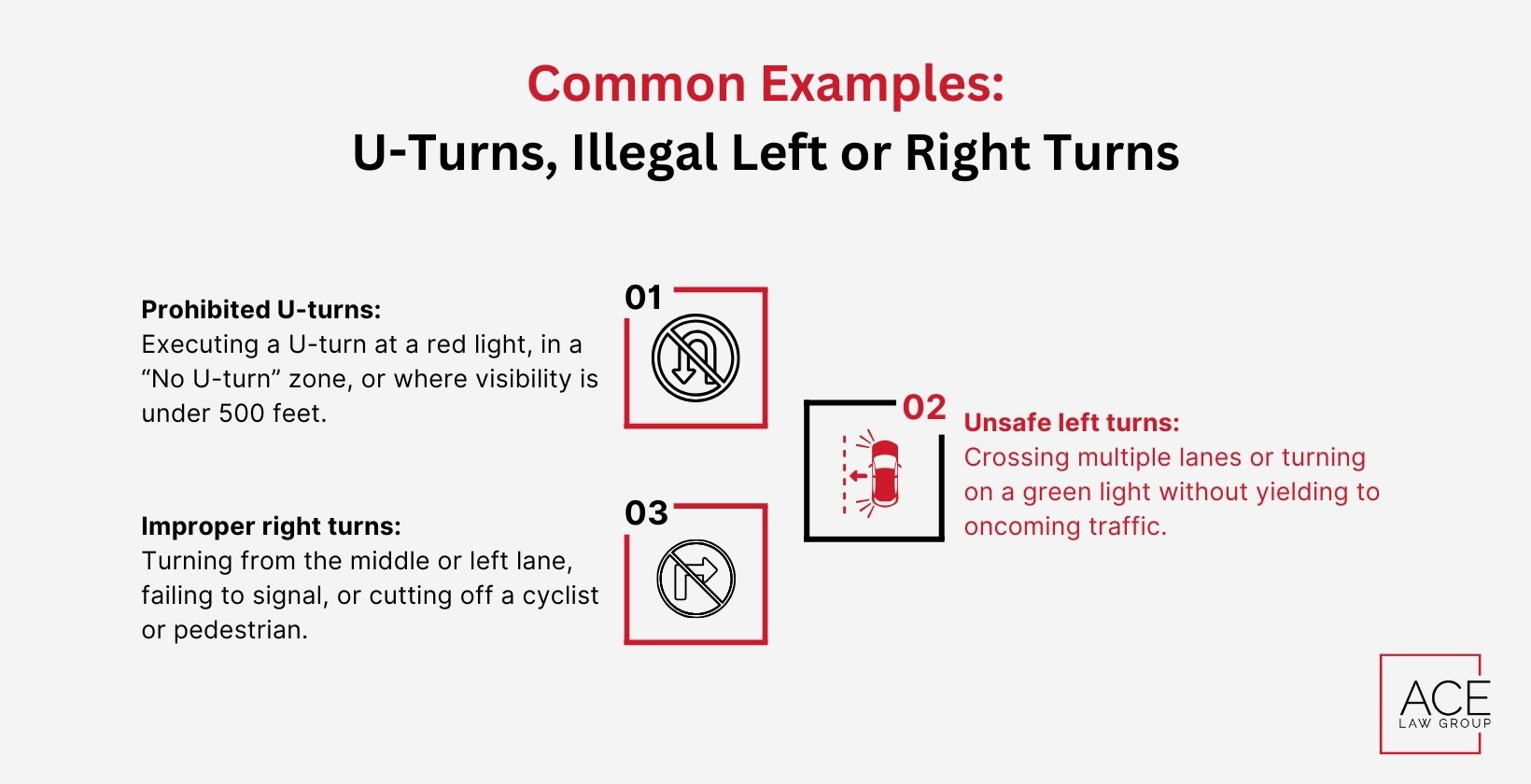 Common Examples of Improper Turns