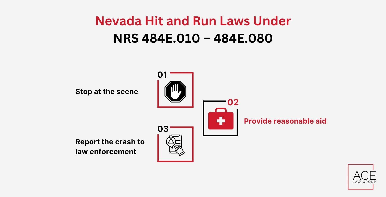 Nevada Hit and Run Laws Under NRS 484E.010 – 484E.080
