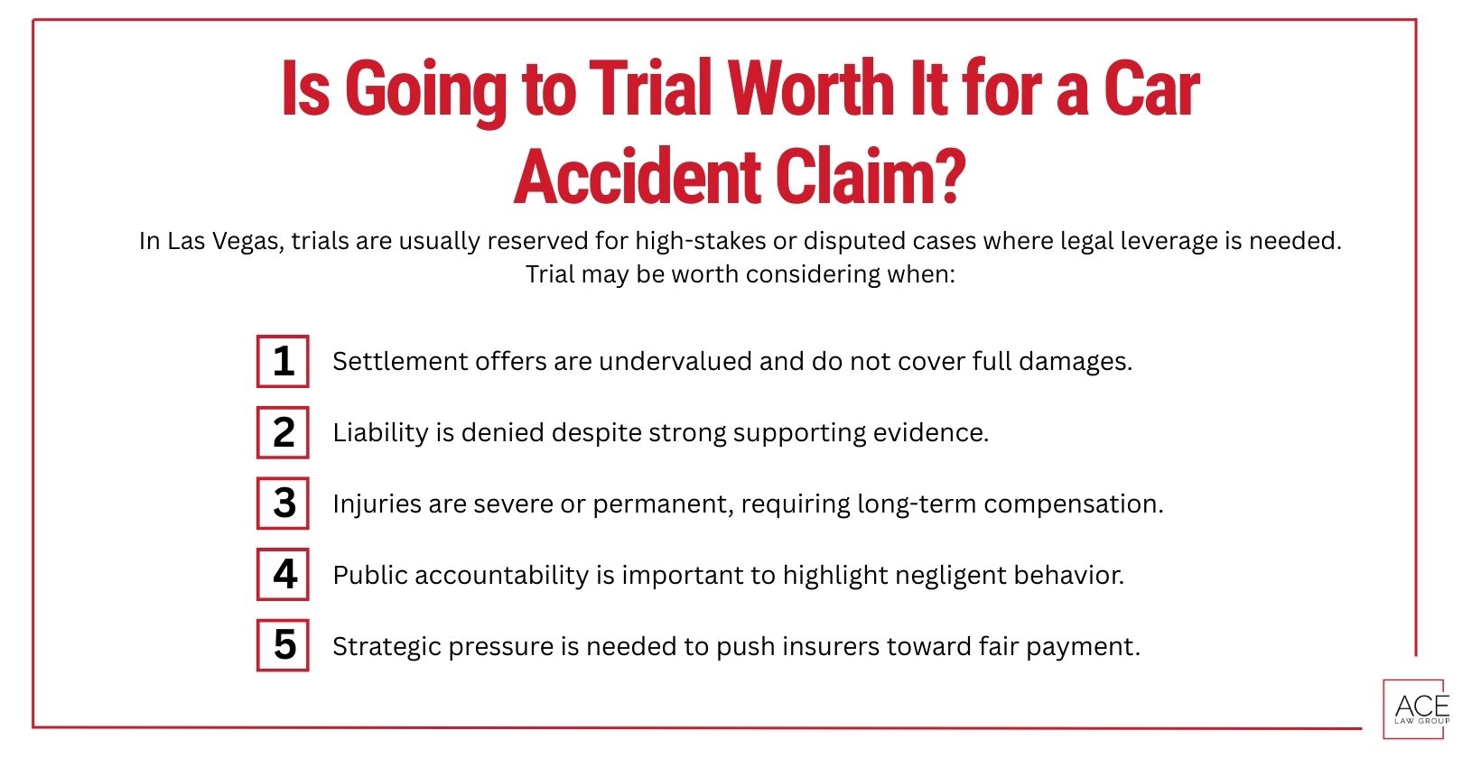 Is Going to Trial Worth It for a Car Accident Claim