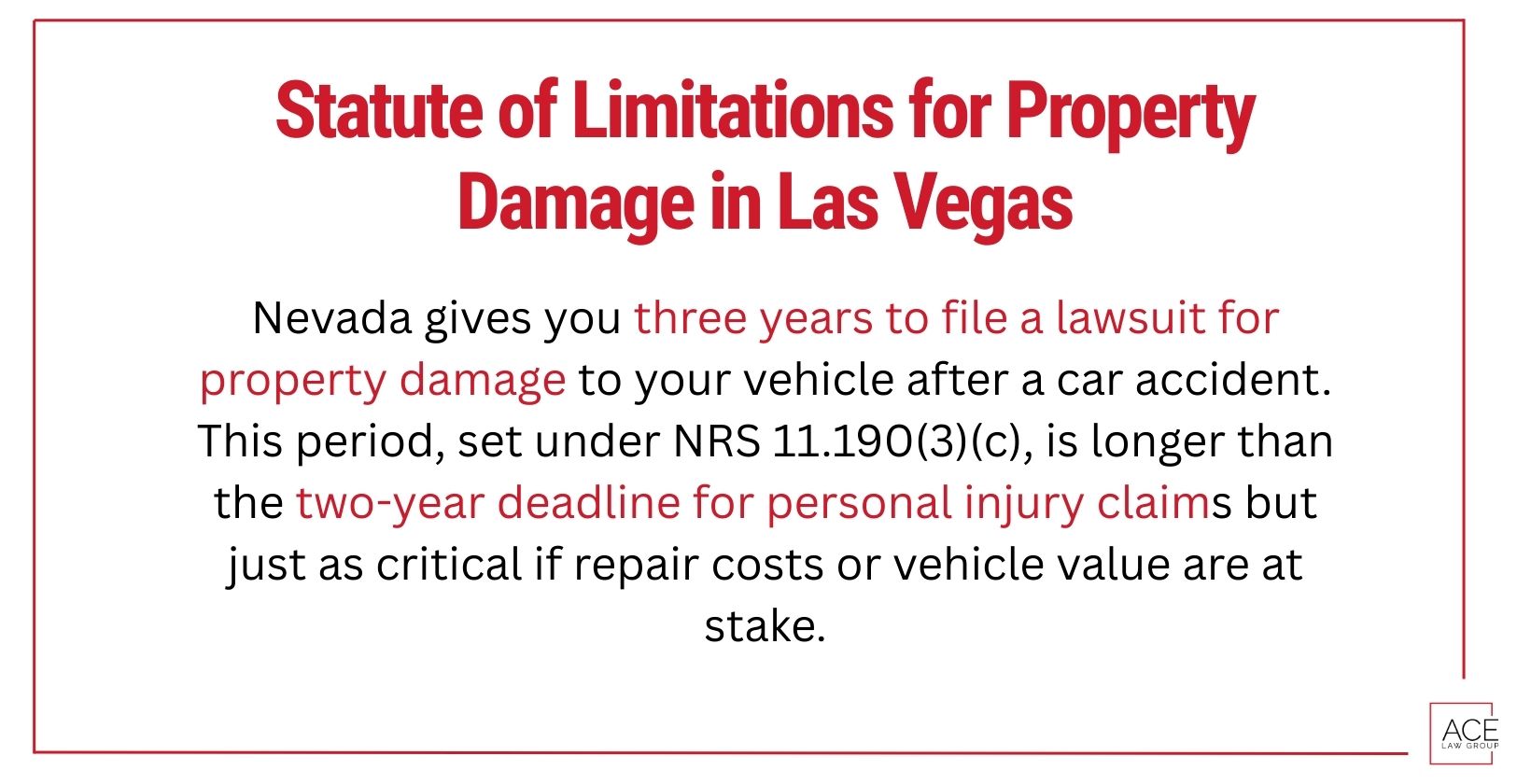 Statute of Limitations for Property Damage in Las Vegas