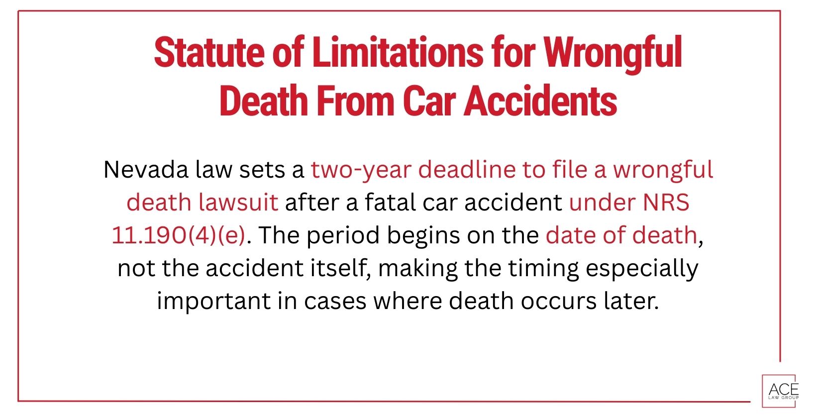 Statute of Limitations for Wrongful Death from Car Accidents