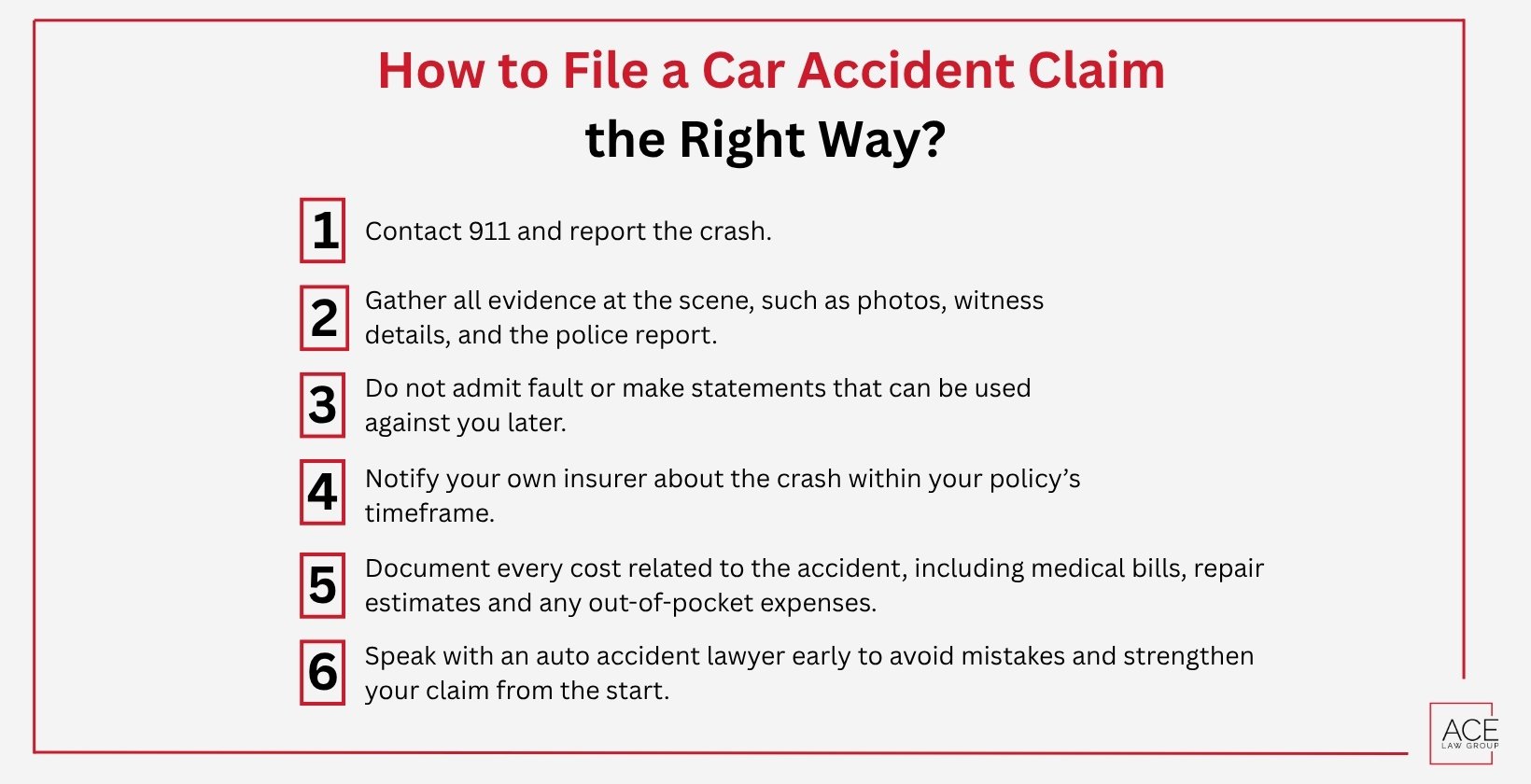 How to File a Car Accident Claim the Right Way