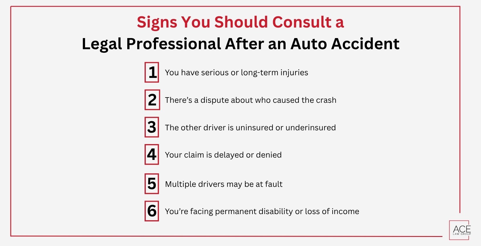 Signs You Should Consult a Legal Professional After an Auto Accident
