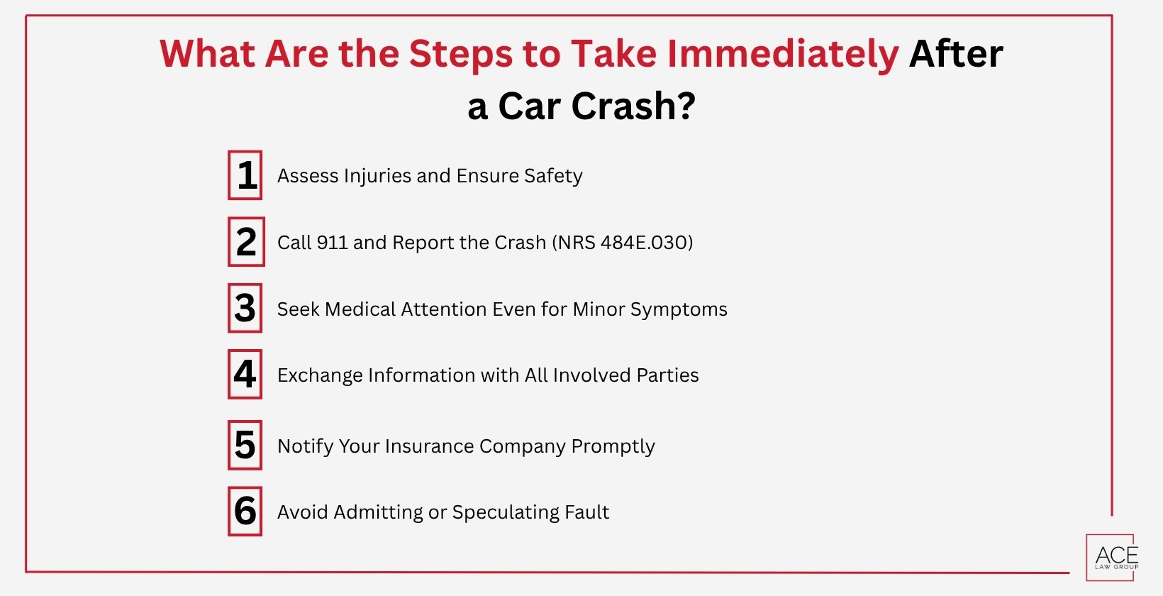 Steps to Take Immediately After a Car Crash