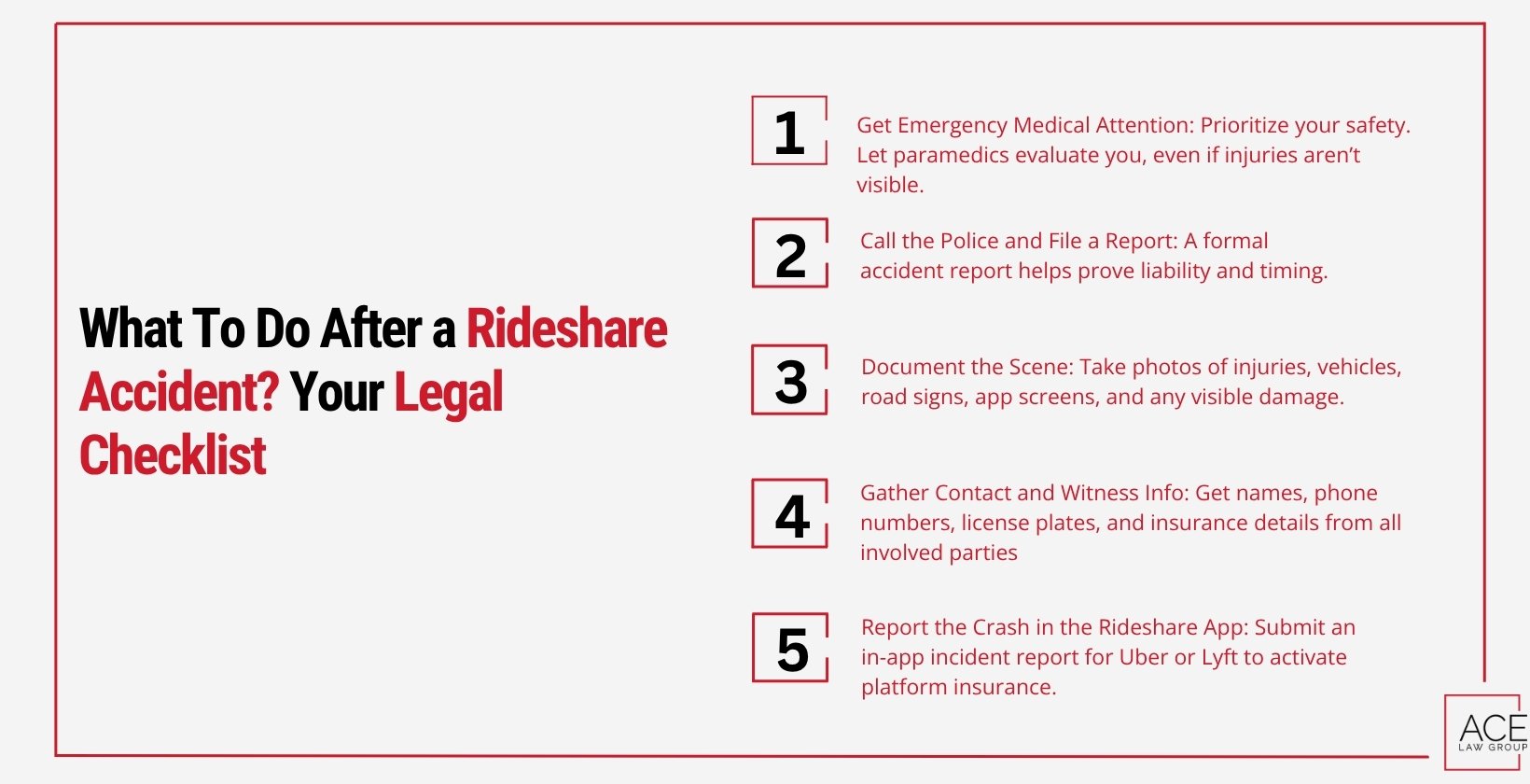 What To Do After a Rideshare Accident