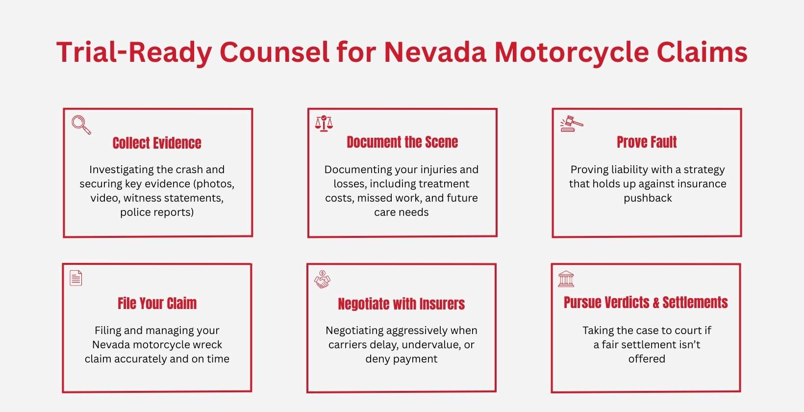 Trial-Ready Counsel for Nevada Motorcycle Claims