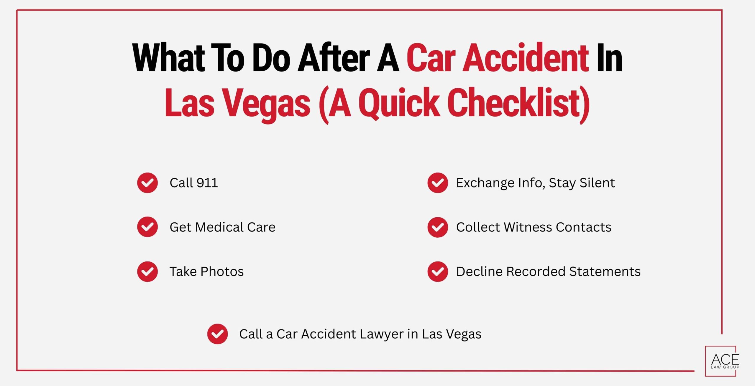 what to do after a car accident in las vegas