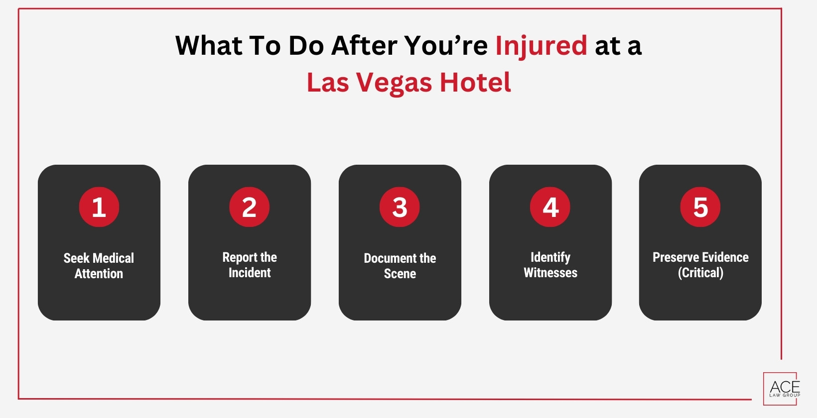 Things to do after hotel accident injury