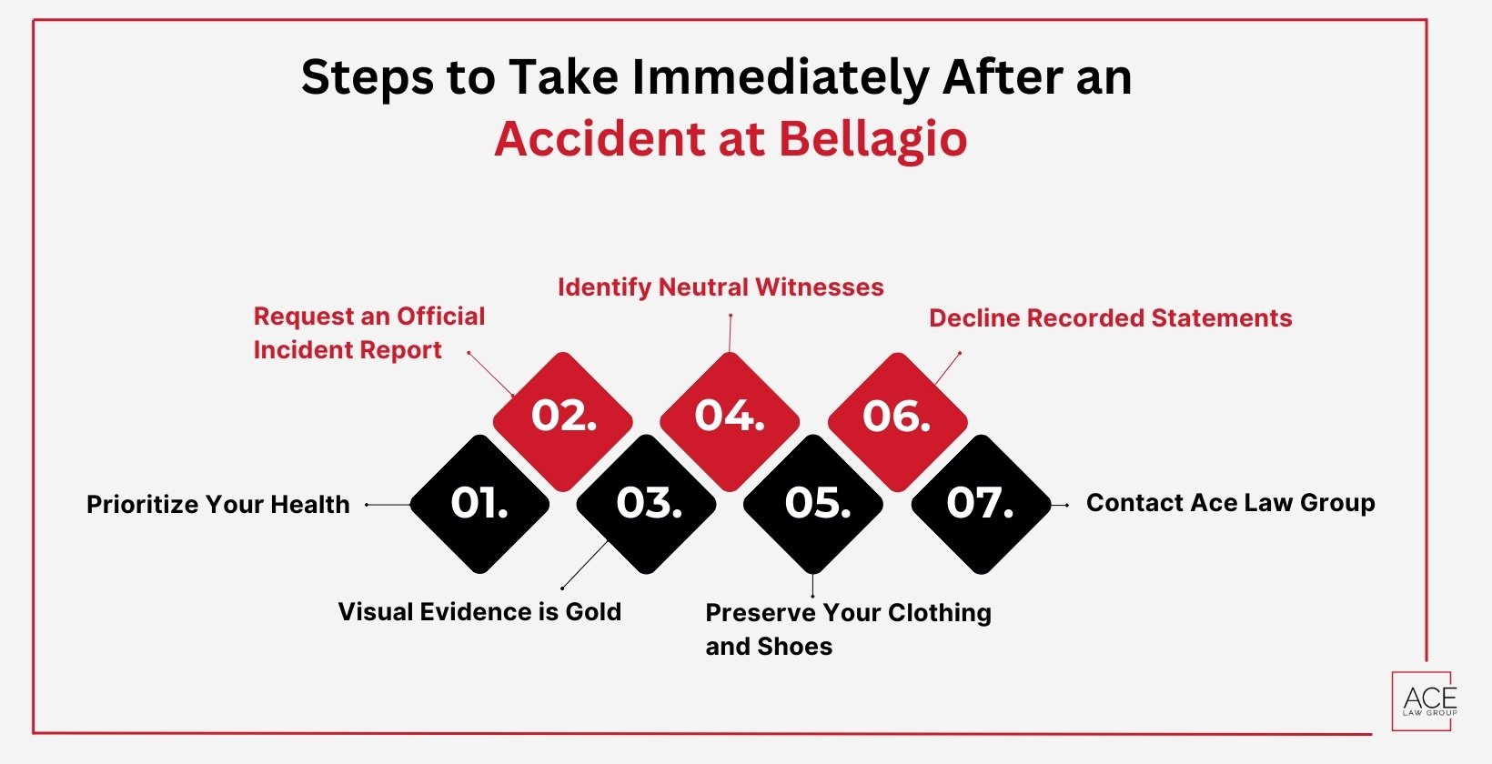 Steps After an Accident at Bellagio Resort and Casino