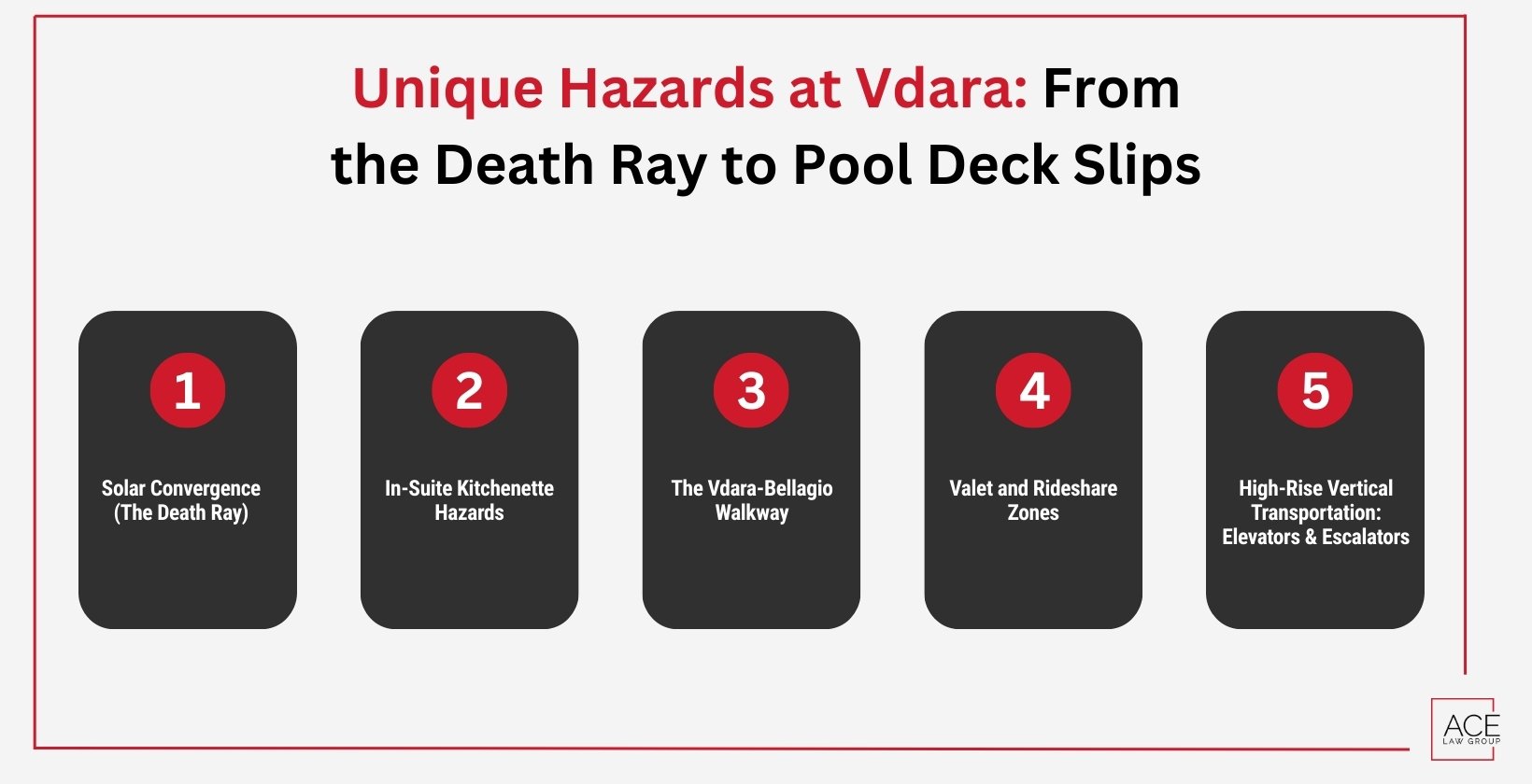 Unique Hazards at Las Vegas Vdara Hotel & Spa