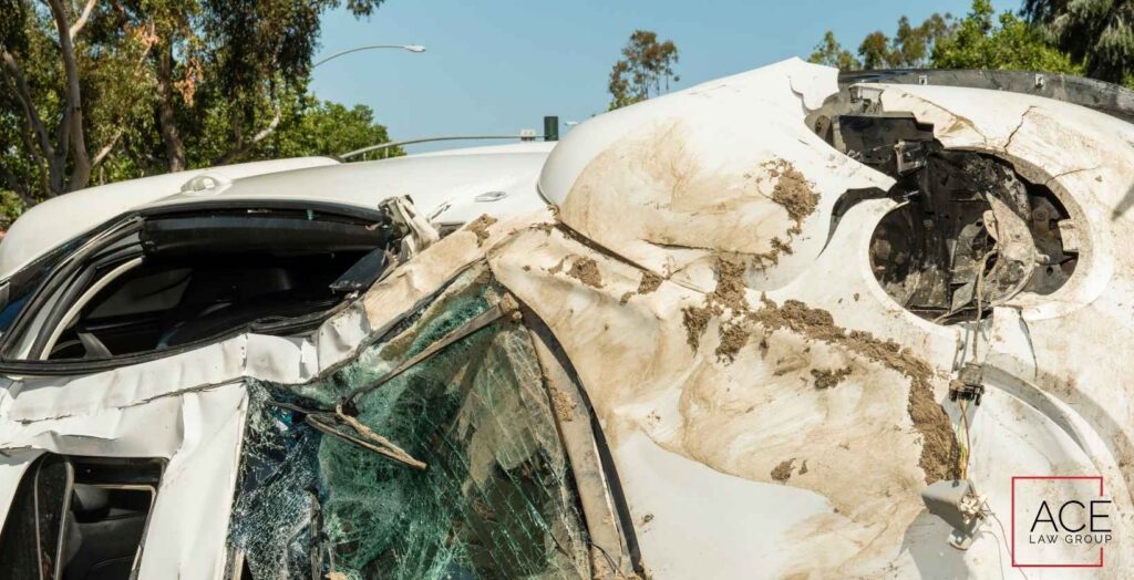 Henderson, NV - Overturned Vehicle on I-215 Westbound Near Gibson Road Sends One to Hospital