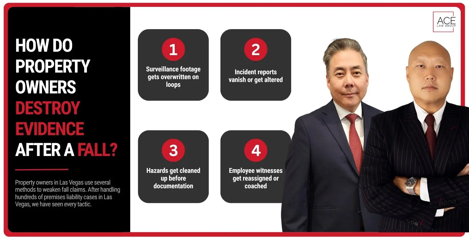 Property Owners Destroy Evidence Tactics