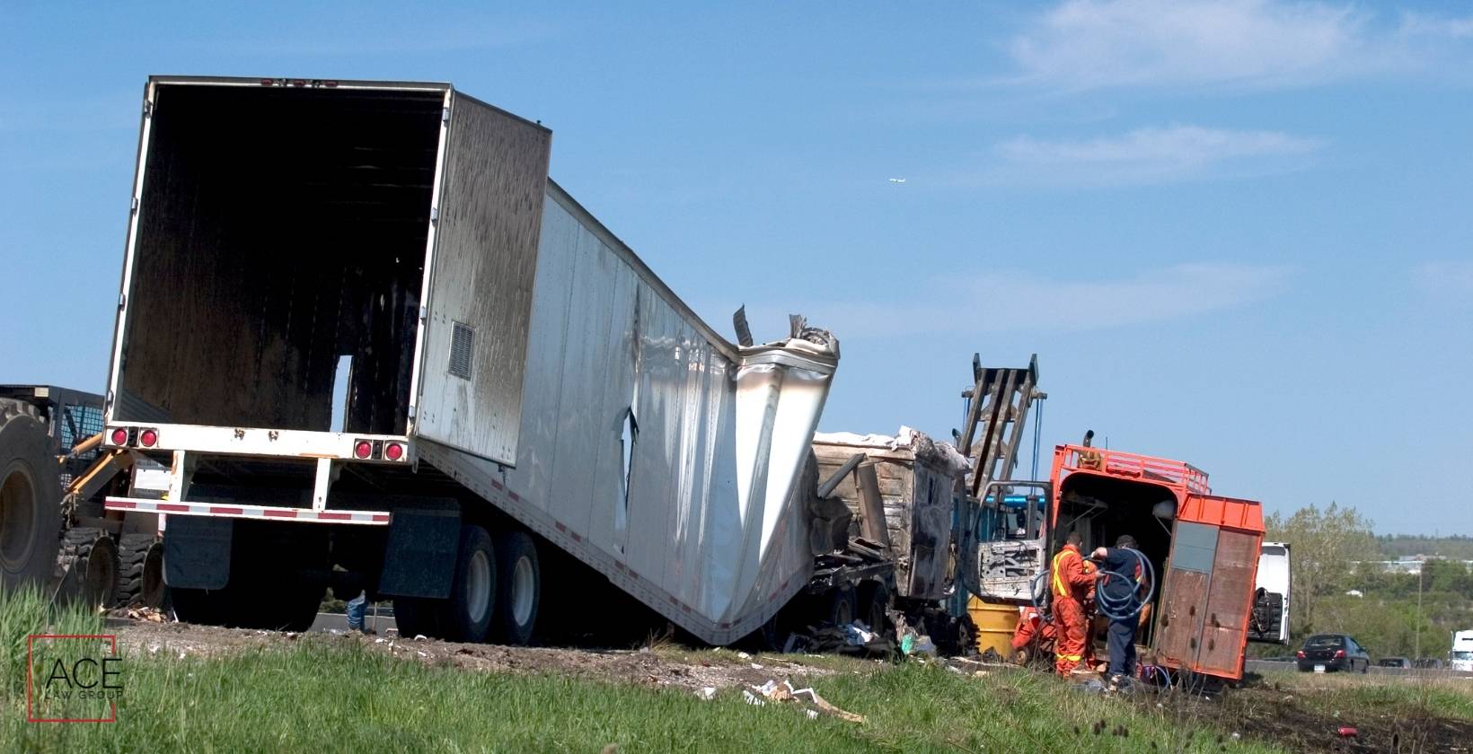 Las Vegas, NV – Semi-Truck and Sedan Crash on Southbound I-15 at Washington Avenue Leaves Two Injured