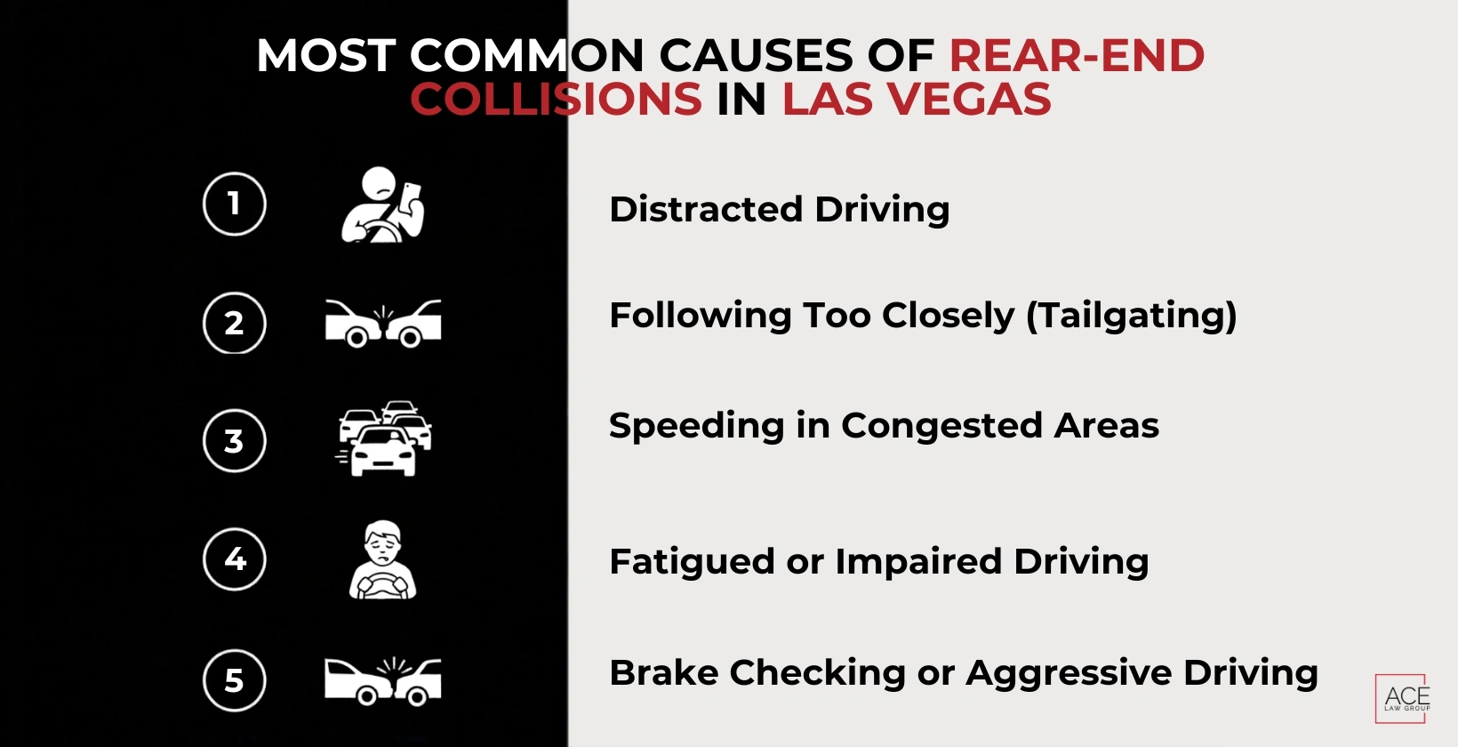Common Causes of Rear-End Collisions in Las Vegas