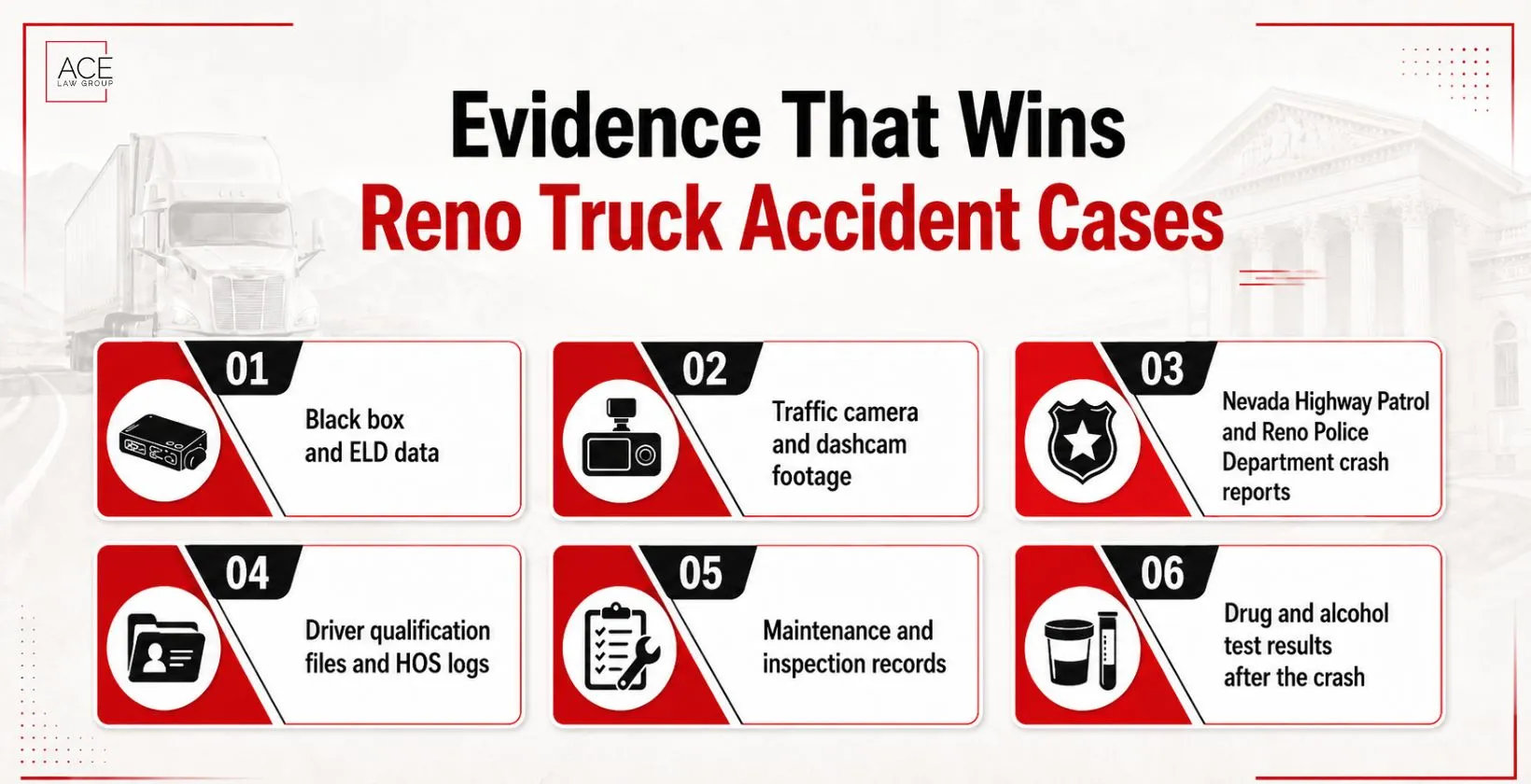 Evidence that Wins Reno Truck Accident Cases - and Why It Disappears Fast