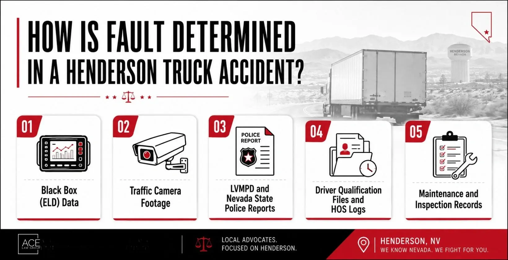 How Is Fault Determined in a Henderson Truck Accident?