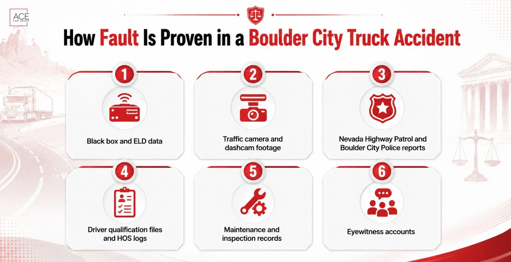 How fault is proven in truck accidents