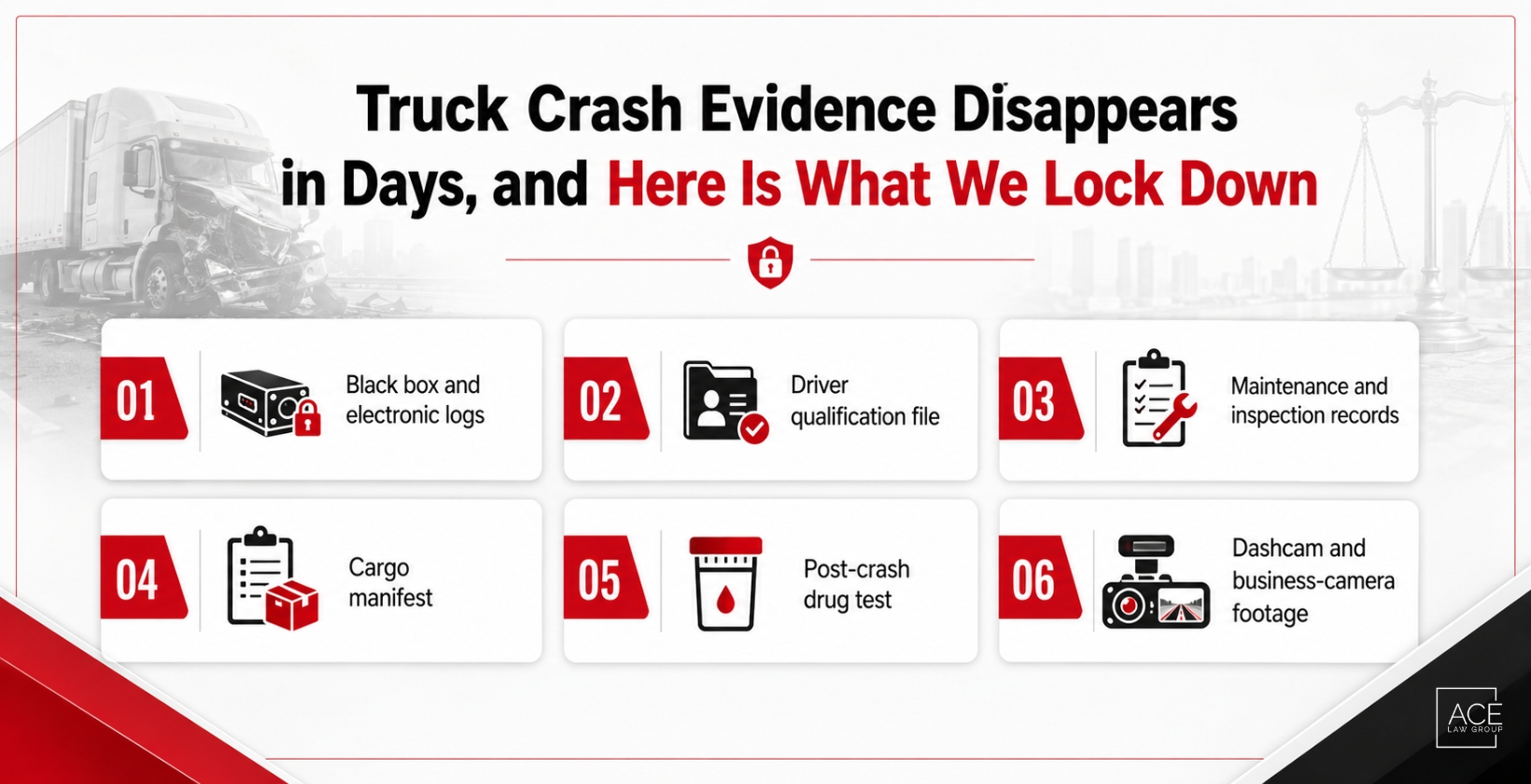 Truck Accident Case Evidence