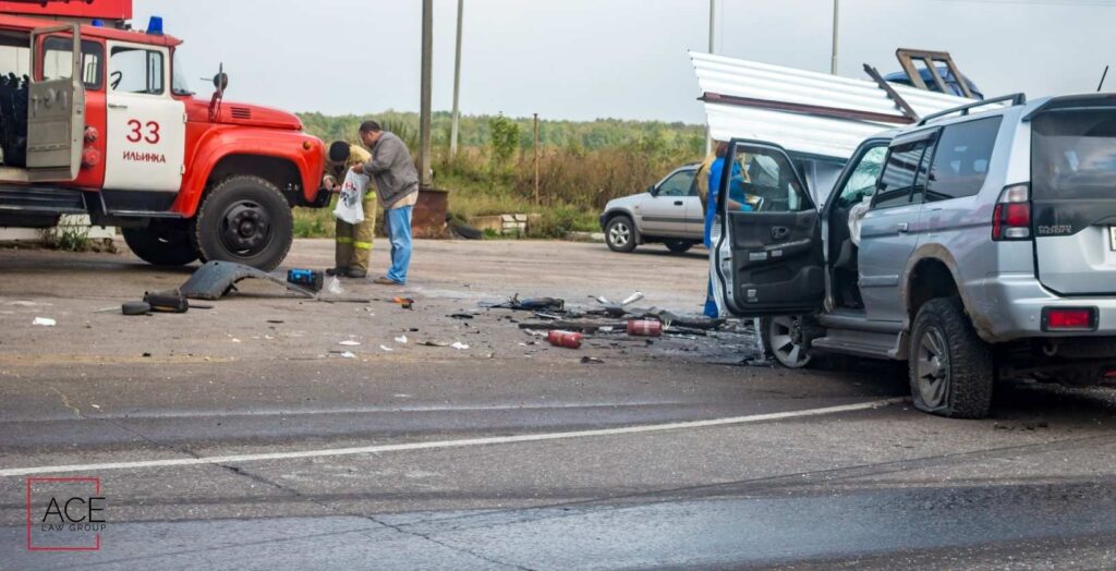 Las Vegas, NV - Four People Rushed to Hospital After Crash Near Aliante Parkway and the 215 Beltway