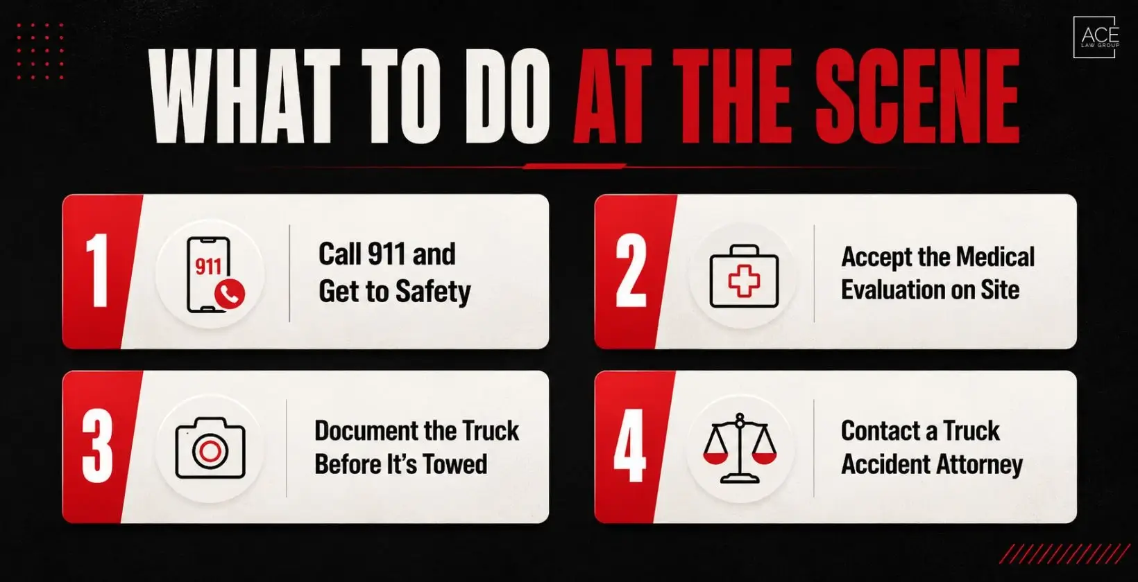 What to do at the scene