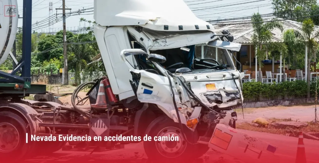 Nevada Evidencia en accidentes de camión