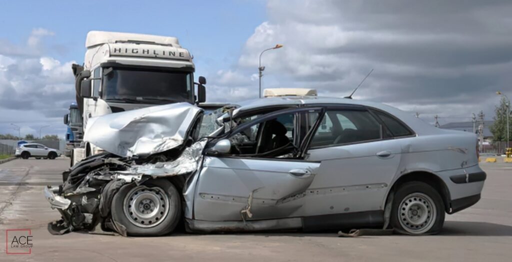 two-vehicle crash at Tropicana and Rainbow