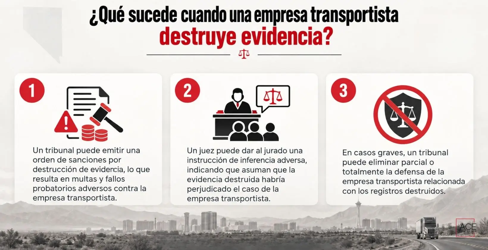 ¿Qué sucede cuando una empresa transportista destruye evidencia