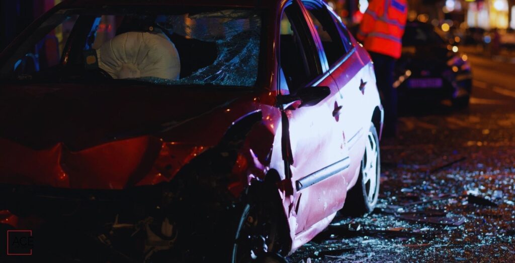 Four-vehicle crash at Jones and Hacienda